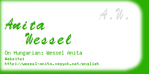 anita wessel business card